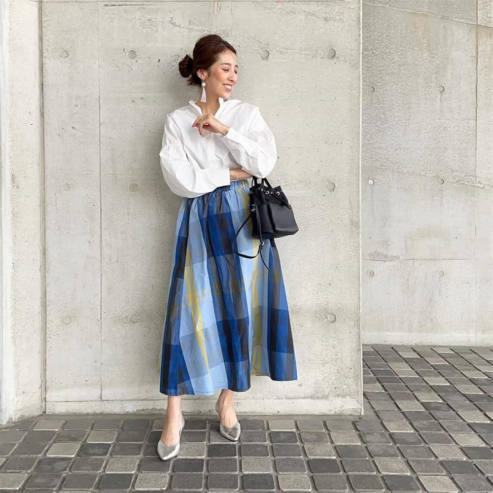 未使用級✨フォクシー Daffodil チェックフレアスカート フリル 19年 Amazon.co.jp: [DYIOPMFGZ] ロングスカート スカート レディース